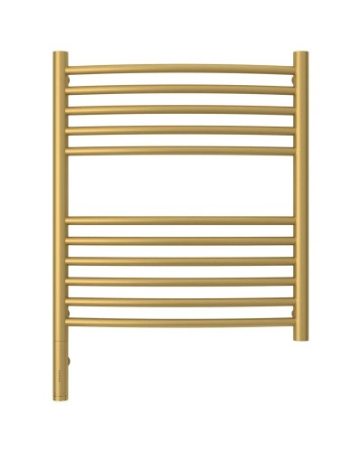 Полотенцесушитель электрический 600х500 золотой матовый МЭМ левый, перемычка выгнутая Сунержа Богема 3.0 032-5802-6050