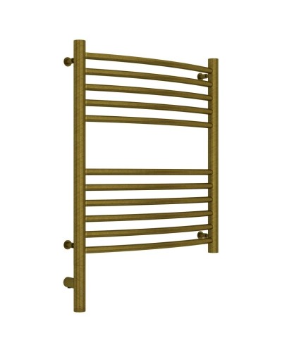 Полотенцесушитель электрический 600х500 состаренная бронза МЭМ левый, перемычка выгнутая Сунержа Богема 3.0 05-5802-6050