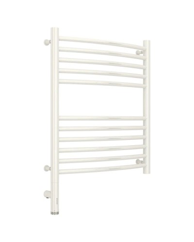 Полотенцесушитель электрический 600х500 белый глянец МЭМ левый, перемычка выгнутая Сунержа Богема 3.0 12-5802-6050