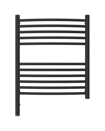 Полотенцесушитель электрический 600х500 темный титан муар МЭМ левый, перемычка выгнутая Сунержа Богема 3.0 15-5802-6050