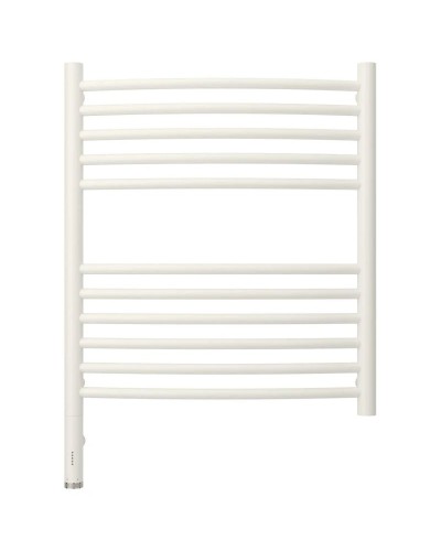 Полотенцесушитель электрический 600х500 белый матовый МЭМ левый, перемычка выгнутая Сунержа Богема 3.0 30-5802-6050