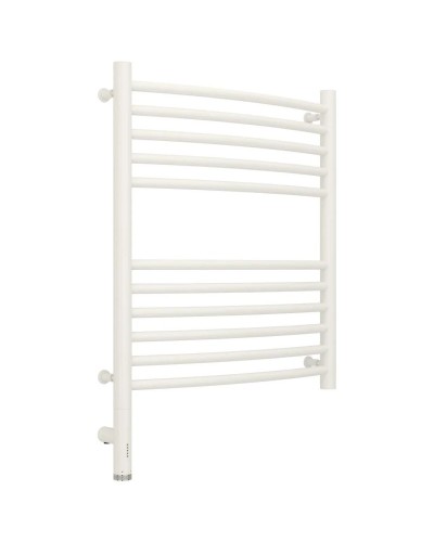 Полотенцесушитель электрический 600х500 белый матовый МЭМ левый, перемычка выгнутая Сунержа Богема 3.0 30-5802-6050