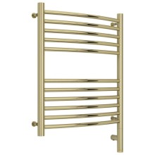 Полотенцесушитель электрический 600х500 шампань МЭМ правый, перемычка выгнутая Сунержа Богема 3.0 020-5803-6050