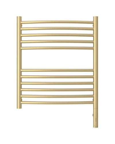 Полотенцесушитель электрический 600х500 шампань матовая МЭМ правый, перемычка выгнутая Сунержа Богема 3.0 022-5803-6050