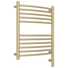 Полотенцесушитель электрический 600х500 шампань матовая МЭМ правый, перемычка выгнутая Сунержа Богема 3.0 022-5803-6050