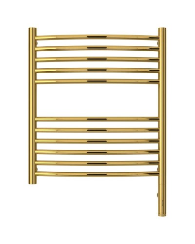 Полотенцесушитель электрический 600х500 золотой МЭМ правый, перемычка выгнутая Сунержа Богема 3.0 03-5803-6050