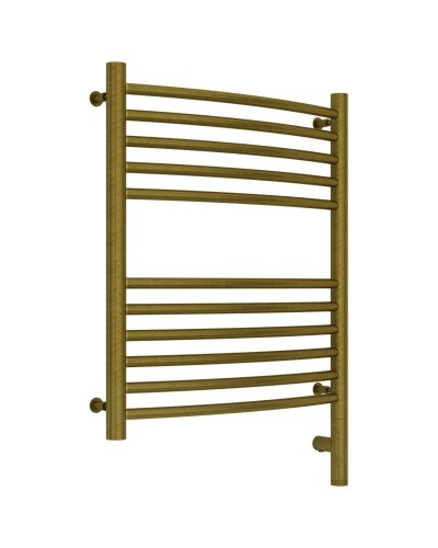 Полотенцесушитель электрический 600х500 состаренная бронза МЭМ правый, перемычка выгнутая Сунержа Богема 3.0 05-5803-6050