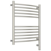 Полотенцесушитель электрический 600х500 сатин МЭМ правый, перемычка выгнутая Сунержа Богема 3.0 071-5803-6050