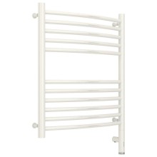 Полотенцесушитель электрический 600х500 белый глянец МЭМ правый, перемычка выгнутая Сунержа Богема 3.0 12-5803-6050