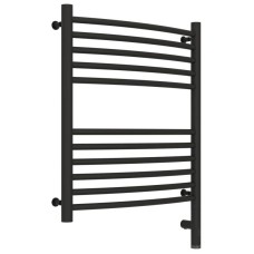 Полотенцесушитель электрический 600х500 темный титан муар МЭМ правый, перемычка выгнутая Сунержа Богема 3.0 15-5803-6050