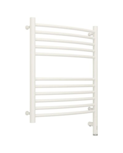Полотенцесушитель электрический 600х500 белый матовый МЭМ правый, перемычка выгнутая Сунержа Богема 3.0 30-5803-6050