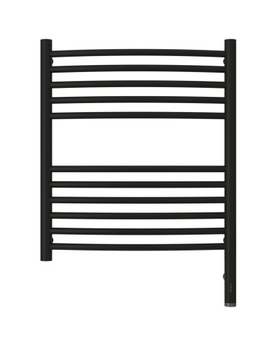 Полотенцесушитель электрический 600х500 черный матовый МЭМ правый, перемычка выгнутая Сунержа Богема 3.0 31-5803-6050