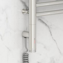 Полотенцесушитель электрический 600х500 МЭМ левый, перемычка прямая Сунержа Богема 3.0 00-5804-6050