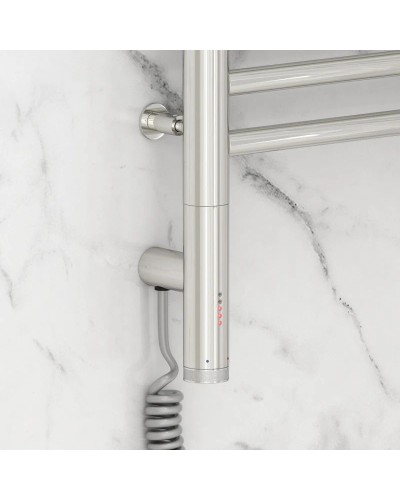 Полотенцесушитель электрический 600х500 МЭМ левый, перемычка прямая Сунержа Богема 3.0 00-5804-6050