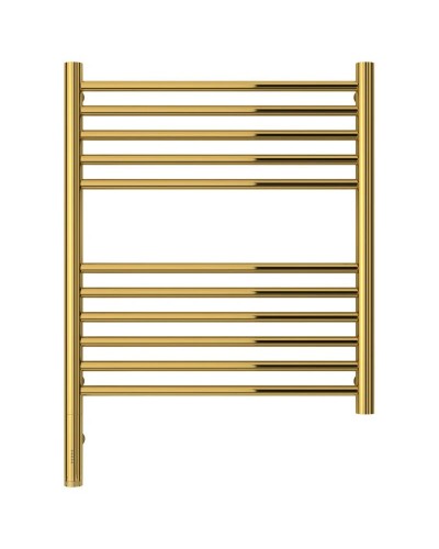 Полотенцесушитель электрический 600х500 золотой МЭМ левый, перемычка прямая Сунержа Богема 3.0 03-5804-6050