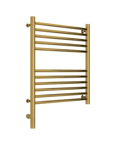 Полотенцесушитель электрический 600х500 золотой МЭМ левый, перемычка прямая Сунержа Богема 3.0 03-5804-6050