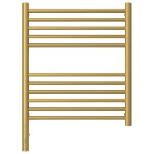 Полотенцесушитель электрический 600х500 золотой матовый МЭМ левый, перемычка прямая Сунержа Богема 3.0 032-5804-6050