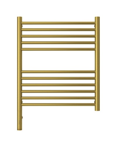 Полотенцесушитель электрический 600х500 состаренная латунь МЭМ левый, перемычка прямая Сунержа Богема 3.0 051-5804-6050