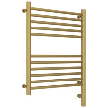 Полотенцесушитель электрический 600х500 золотой матовый МЭМ правый, перемычка прямая Сунержа Богема 3.0 032-5805-6050