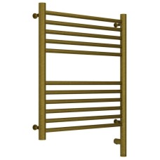 Полотенцесушитель электрический 600х500 состаренная бронза МЭМ правый, перемычка прямая Сунержа Богема 3.0 05-5805-6050