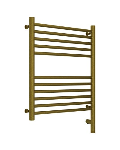 Полотенцесушитель электрический 600х500 состаренная бронза МЭМ правый, перемычка прямая Сунержа Богема 3.0 05-5805-6050