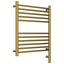 Полотенцесушитель электрический 600х500 состаренная латунь МЭМ правый, перемычка прямая Сунержа Богема 3.0 051-5805-6050