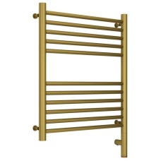 Полотенцесушитель электрический 600х500 состаренная латунь МЭМ правый, перемычка прямая Сунержа Богема 3.0 051-5805-6050