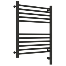 Полотенцесушитель электрический 600х500 темный титан муар МЭМ правый, перемычка прямая Сунержа Богема 3.0 15-5805-6050