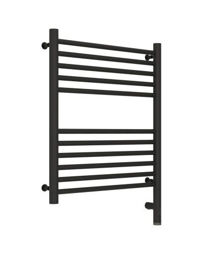 Полотенцесушитель электрический 600х500 темный титан муар МЭМ правый, перемычка прямая Сунержа Богема 3.0 15-5805-6050