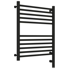 Полотенцесушитель электрический 600х500 черный матовый МЭМ правый, перемычка прямая Сунержа Богема 3.0 31-5805-6050