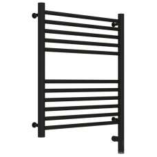 Полотенцесушитель электрический 600х500 черный матовый МЭМ правый, перемычка прямая Сунержа Богема 3.0 31-5805-6050
