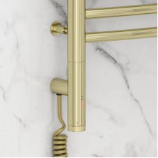 Полотенцесушитель электрический 800х500 шампань МЭМ левый, перемычка выгнутая Сунержа Богема 3.0 020-5802-8050