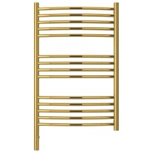 Полотенцесушитель электрический 800х500 золотой МЭМ левый, перемычка выгнутая Сунержа Богема 3.0 03-5802-8050