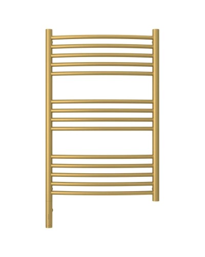 Полотенцесушитель электрический 800х500 золотой матовый МЭМ левый, перемычка выгнутая Сунержа Богема 3.0 032-5802-8050