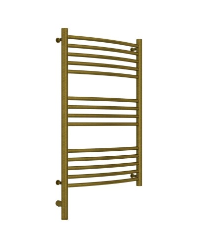 Полотенцесушитель электрический 800х500 состаренная бронза МЭМ левый, перемычка выгнутая Сунержа Богема 3.0 05-5802-8050