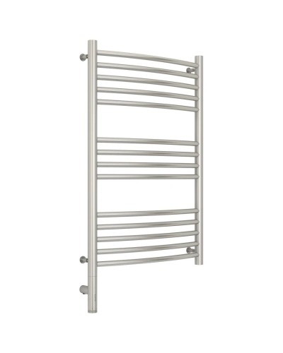 Полотенцесушитель электрический 800х500 сатин МЭМ левый, перемычка выгнутая Сунержа Богема 3.0 071-5802-8050