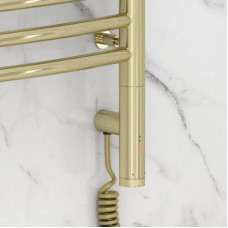 Полотенцесушитель электрический 800х500 шампань МЭМ правый, перемычка выгнутая Сунержа Богема 3.0 020-5803-8050
