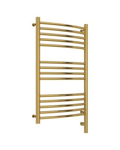 Полотенцесушитель электрический 800х500 золотой МЭМ правый, перемычка выгнутая Сунержа Богема 3.0 03-5803-8050