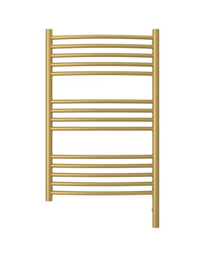 Полотенцесушитель электрический 800х500 золотой матовый МЭМ правый, перемычка выгнутая Сунержа Богема 3.0 032-5803-8050