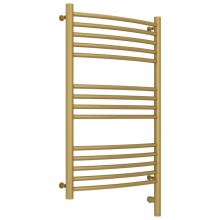 Полотенцесушитель электрический 800х500 золотой матовый МЭМ правый, перемычка выгнутая Сунержа Богема 3.0 032-5803-8050