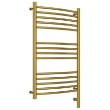 Полотенцесушитель электрический 800х500 состаренная латунь МЭМ правый, перемычка выгнутая Сунержа Богема 3.0 051-5803-8050