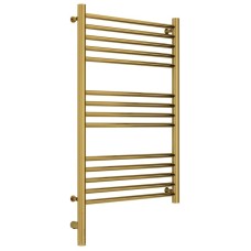 Полотенцесушитель электрический 800х500 золотой МЭМ левый, перемычка прямая Сунержа Богема 3.0 03-5804-8050