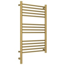 Полотенцесушитель электрический 800х500 золотой матовый МЭМ левый, перемычка прямая Сунержа Богема 3.0 032-5804-8050