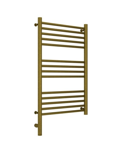 Полотенцесушитель электрический 800х500 состаренная бронза МЭМ левый, перемычка прямая Сунержа Богема 3.0 05-5804-8050