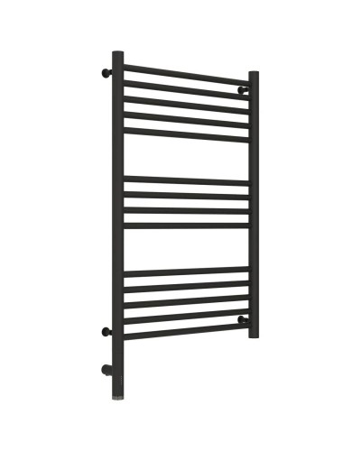 Полотенцесушитель электрический 800х500 темный титан муар МЭМ левый, перемычка прямая Сунержа Богема 3.0 15-5804-8050