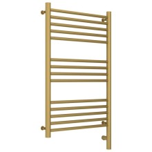 Полотенцесушитель электрический 800х500 золотой матовый МЭМ правый, перемычка прямая Сунержа Богема 3.0 032-5805-8050