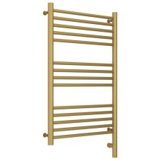 Полотенцесушитель электрический 800х500 золотой матовый МЭМ правый, перемычка прямая Сунержа Богема 3.0 032-5805-8050