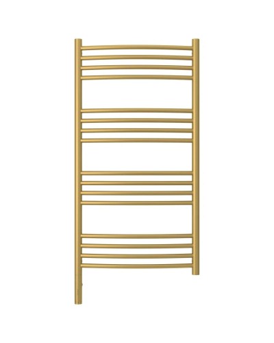 Полотенцесушитель электрический 1000х500 золотой матовый МЭМ левый, перемычка выгнутая Сунержа Богема 3.0 032-5802-1050