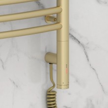 Полотенцесушитель электрический 1000х500 шампань матовая МЭМ правый, перемычка выгнутая Сунержа Богема 3.0 022-5803-1050