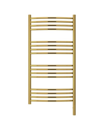 Полотенцесушитель электрический 1000х500 золотой МЭМ правый, перемычка выгнутая Сунержа Богема 3.0 03-5803-1050